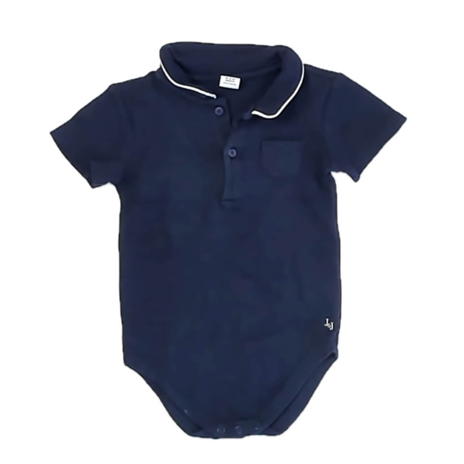 Janie and Jack Boys Navy Onesie Size: 6-12 Months Navy