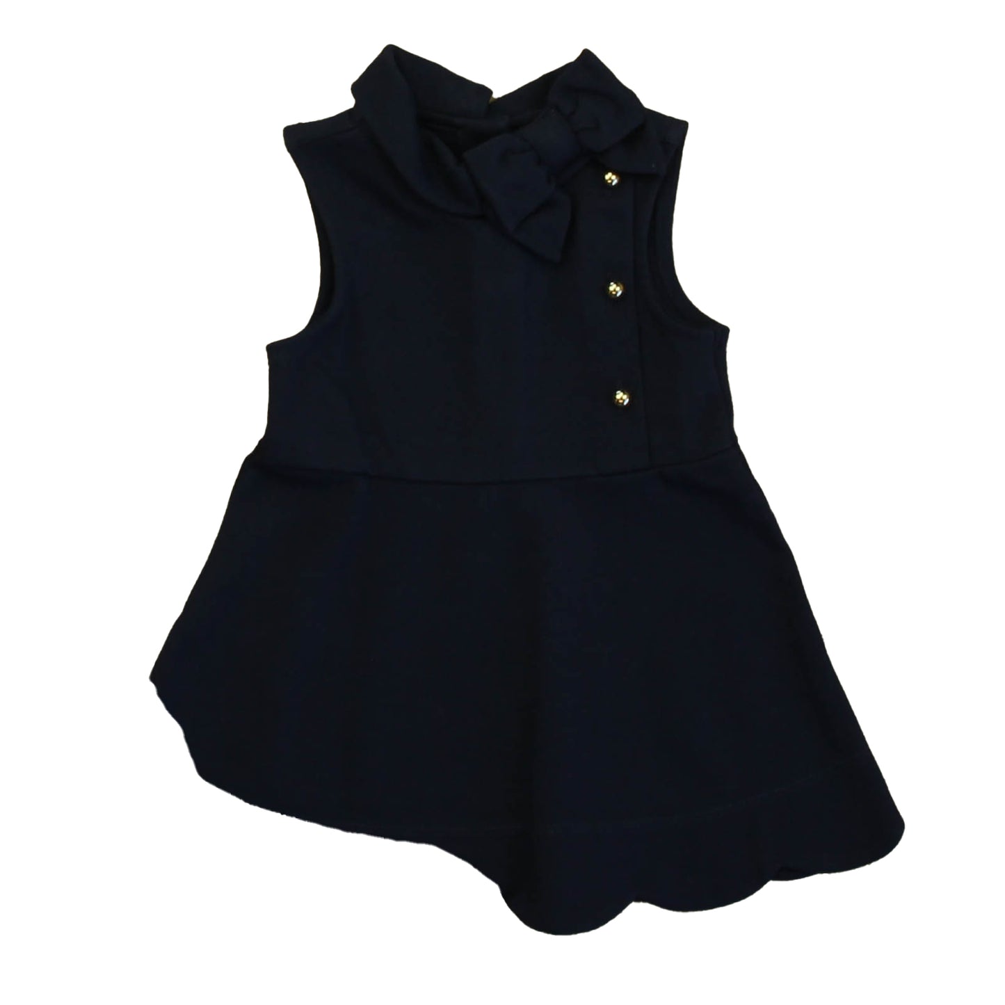 Janie and Jack Girls Navy Dress Size: 6-12 Months Navy