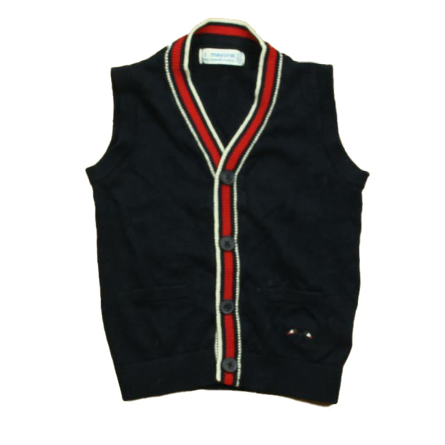 Mayoral Boys Navy Sweater Vest Size: 2T Navy