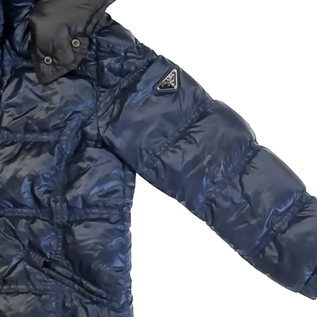 Prada Girls Navy Winter Coat Size: 6 Years Navy