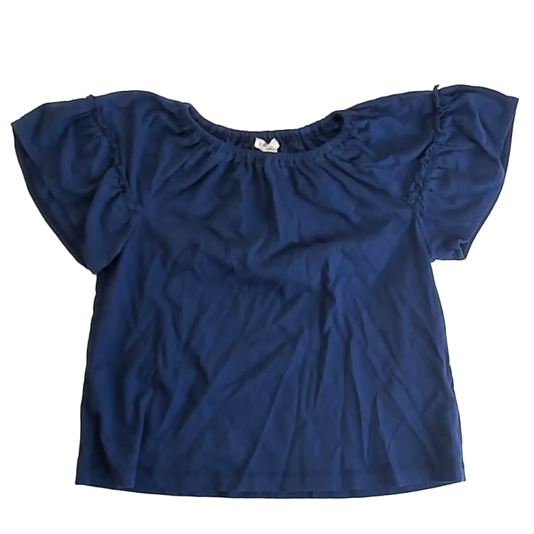 Crewcuts Girls Navy T-Shirt Size: 6-7 Years Navy
