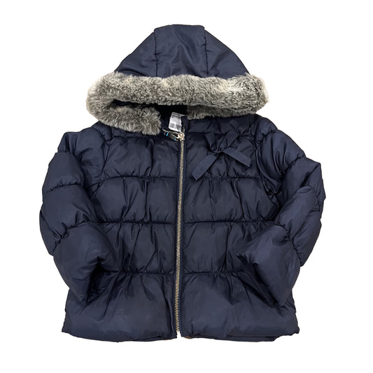 Lili Gaufrette Girls Navy Winter Coat Size: 4T