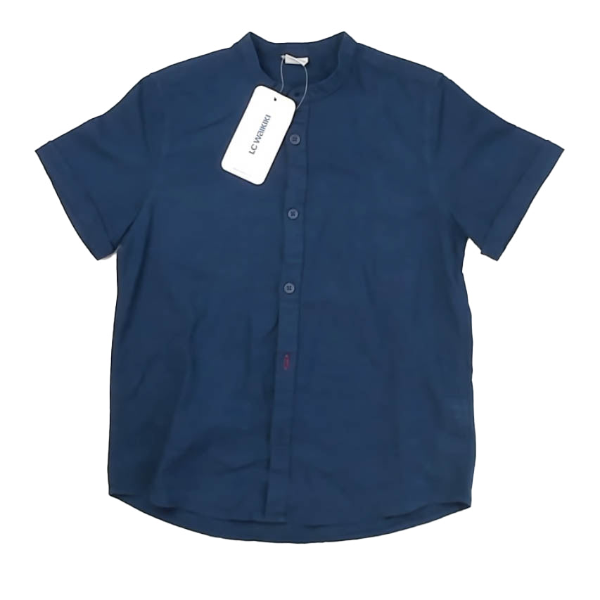 LC Waikiki Boys Navy Button Down Short Sleeve Size: 8-9 Years Navy