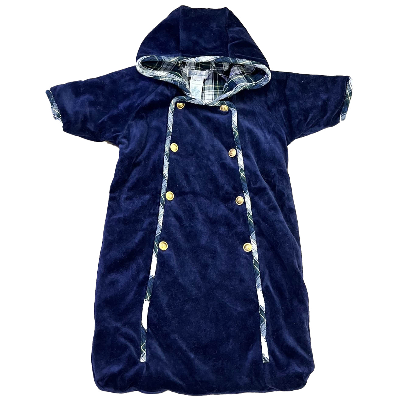 Ralph Lauren Boys Navy Bunting Size: 0-6 Months Navy