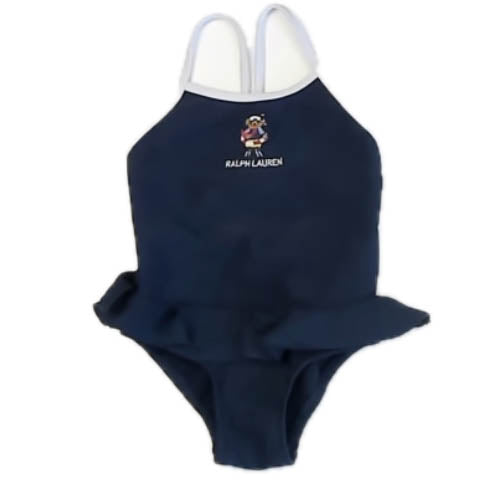 Ralph Lauren Girls Navy 1-piece Swimsuit Size: 3-6 Months Navy