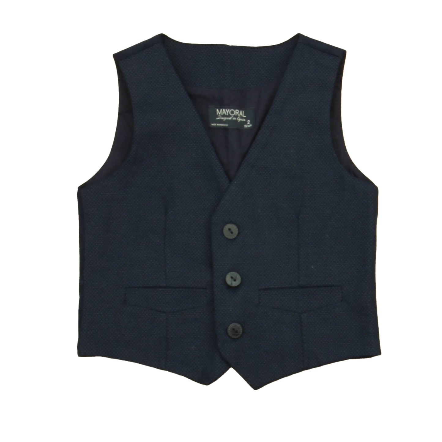 Mayoral Boys Navy Vest Size: 2T Navy