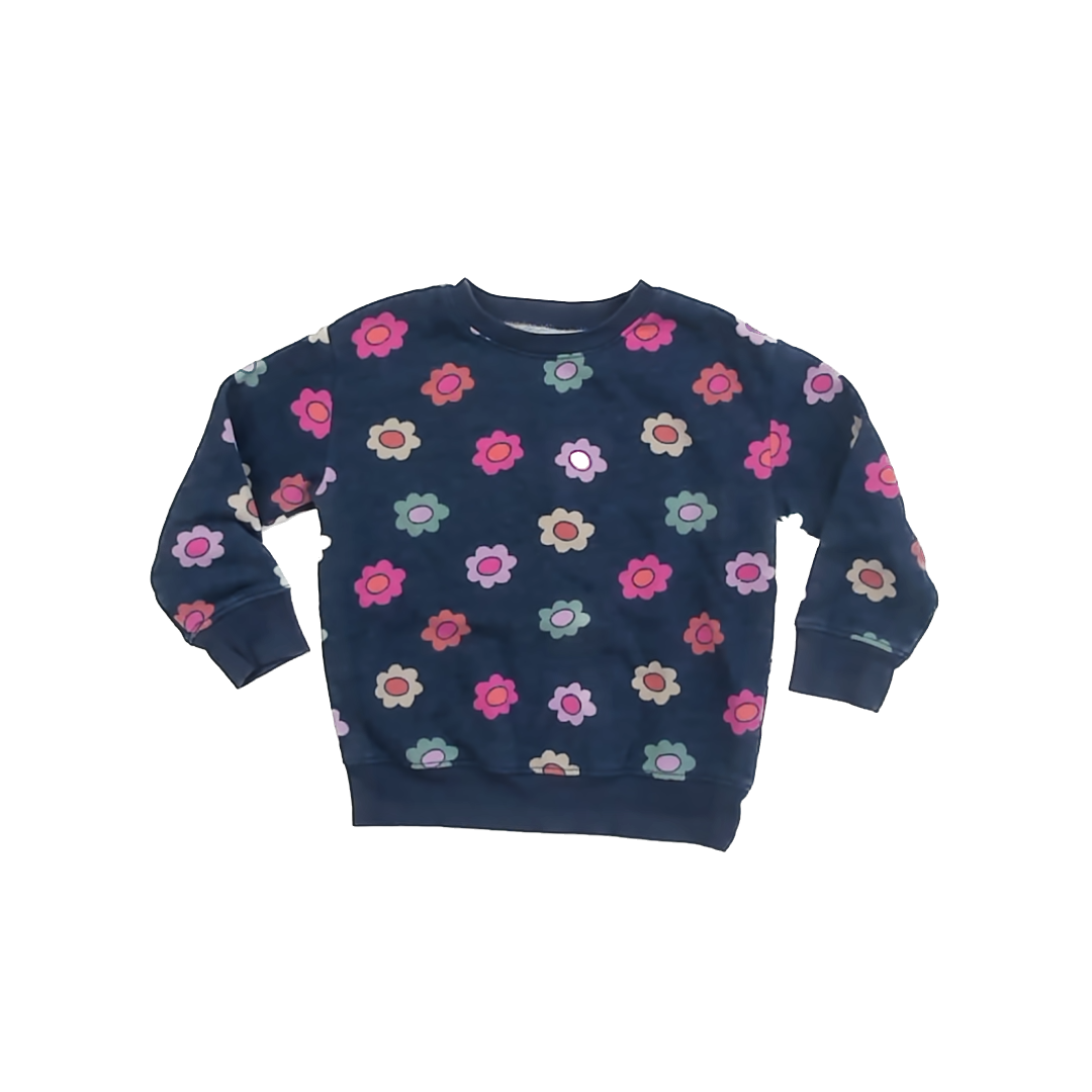 Jumping Beans Girls Navy Sweatshirt Size: 4T Navy
