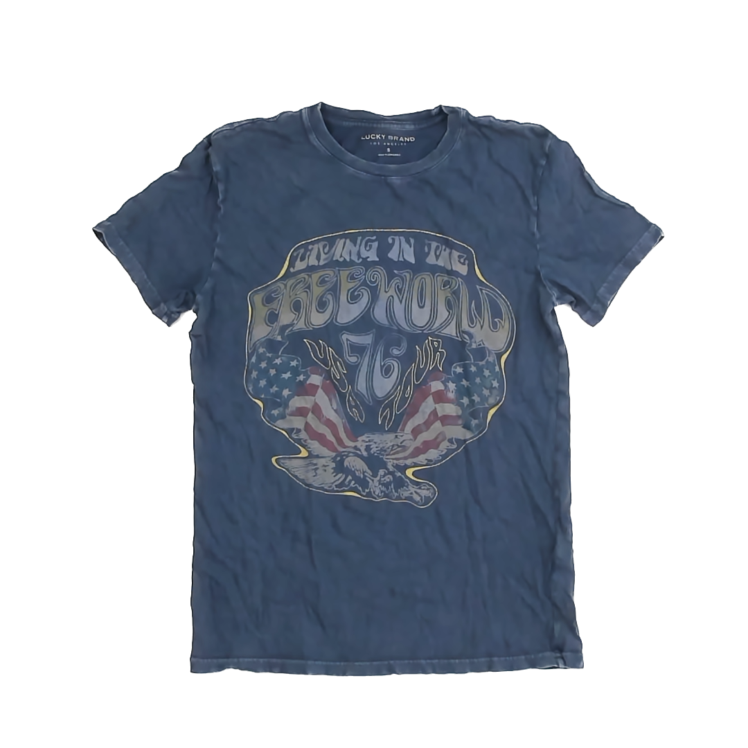 Lucky Brand Boys Navy T-Shirt Size: Adult S Navy