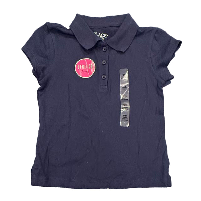 The Children's Place Girls Navy Polo Shirt Size: 4-5T