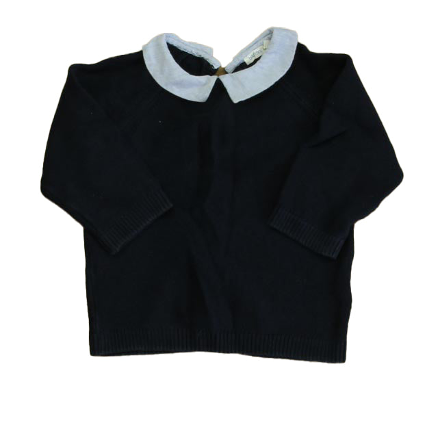 Bout'Chou Girls Navy Sweater Size: 18 Months Navy