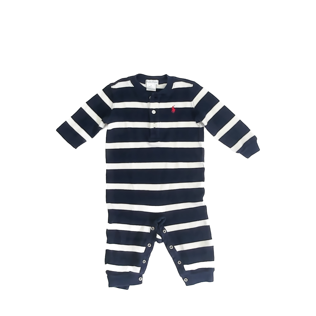 Ralph Lauren Boys Navy Long Sleeve Outfit Size: 6 Months Navy