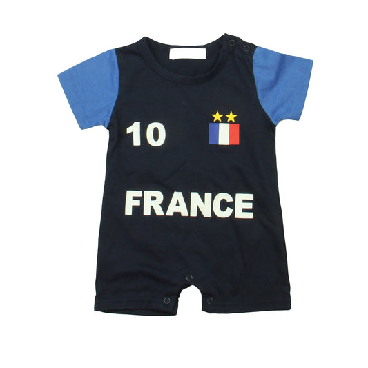 Lemanege Enchante Boys Navy Romper Size: 3-6 Months Navy