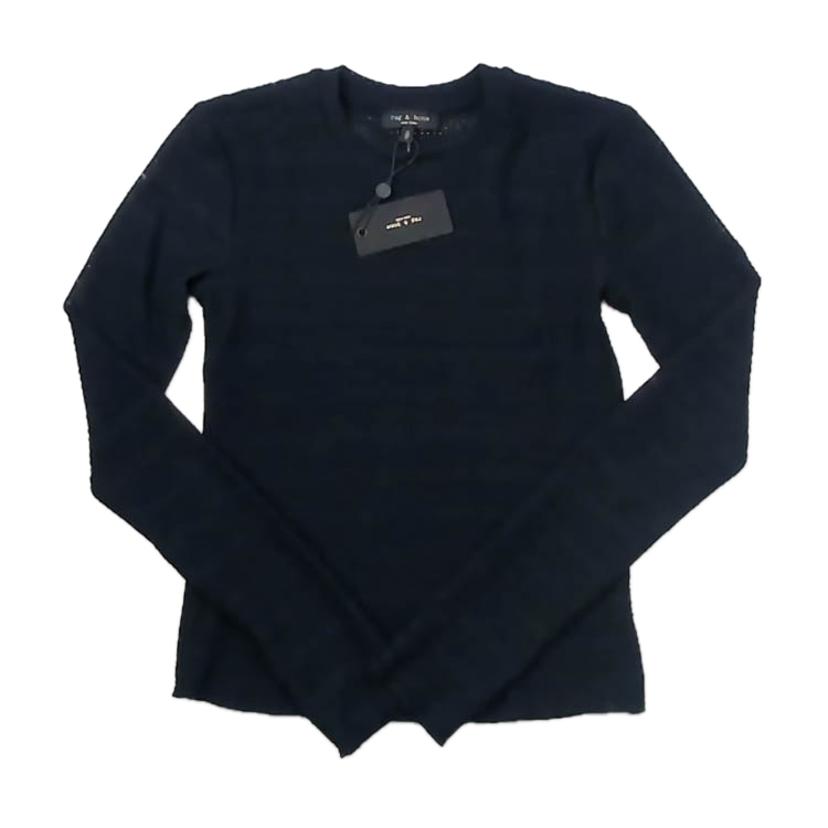 Rag & Bone Girls Navy Long Sleeve Shirt Size: Junior XS Navy