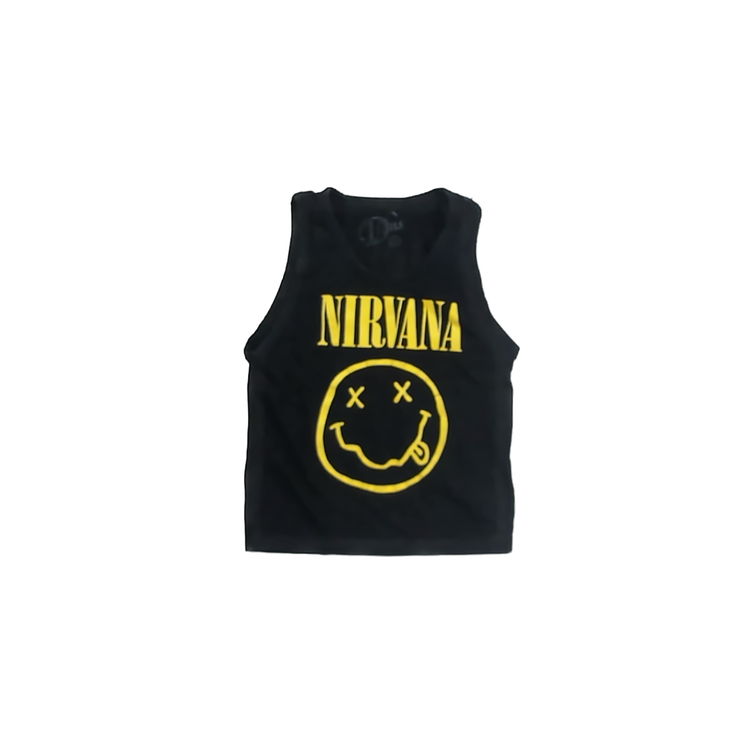 D'Fans Boys Nirvana Tank Top Size: 6 Years Nirvana
