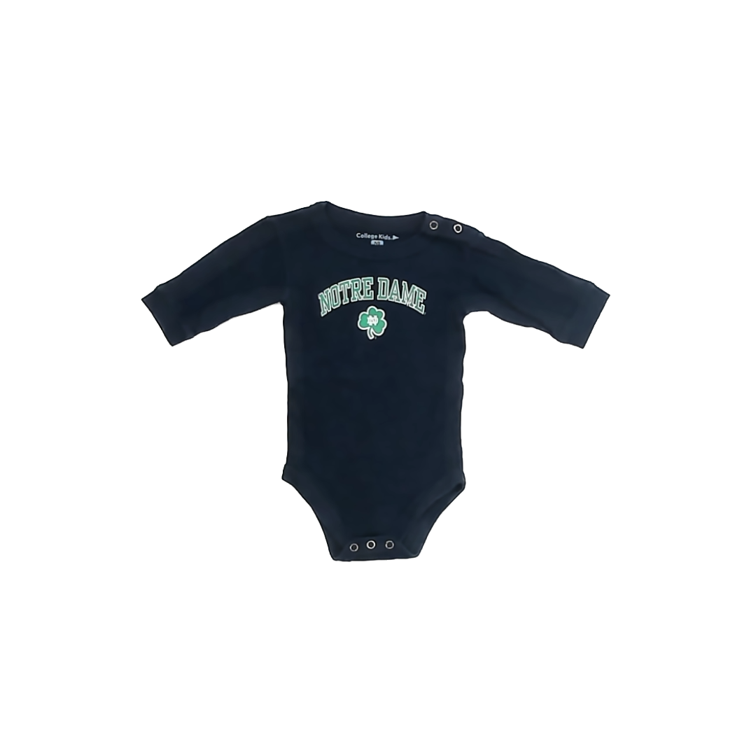 College Kids Unisex Notre Dame Onesie Size: 0-12 Months Notre Dame