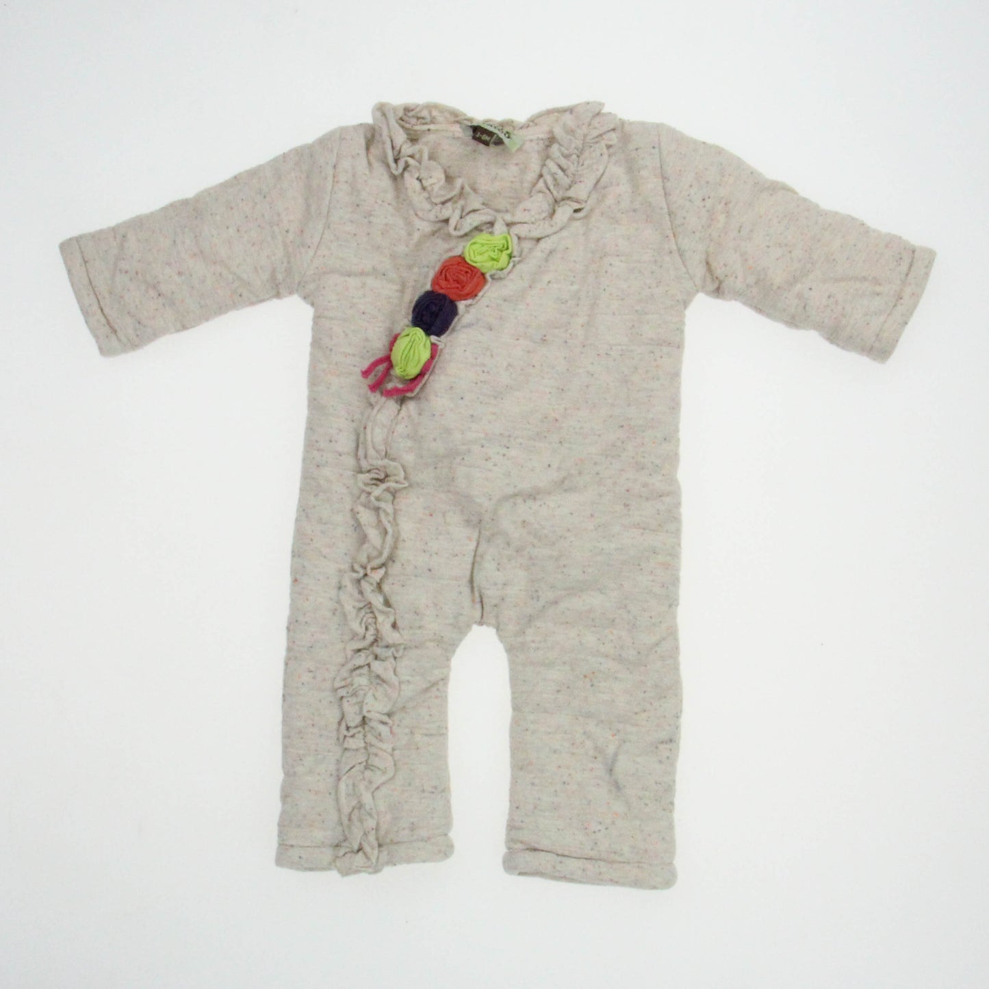 Sophie Catalou Girls Oatmeal Long Sleeve Outfit Size: 3-6 months Oatmeal
