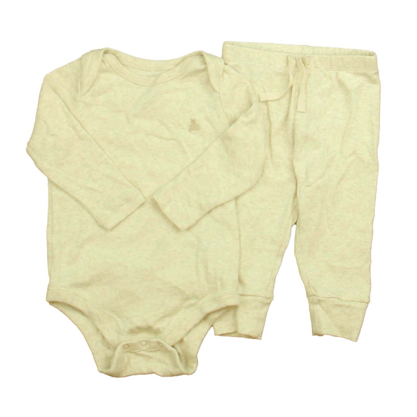Gap Unisex Oatmeal Apparel Sets Size: 6-12 Months Oatmeal
