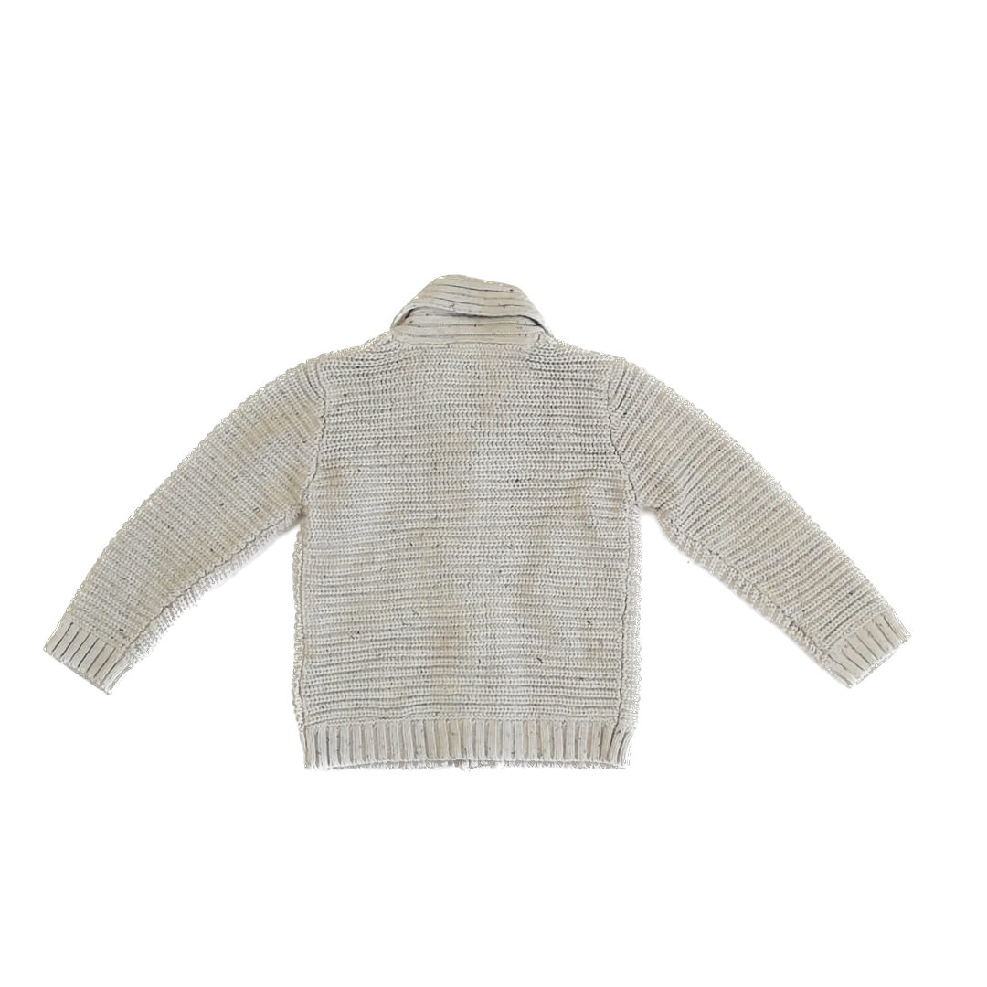 Primark Boys Oatmeal Cardigan Size: 24-36 Months Oatmeal