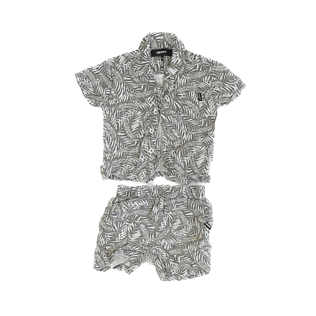 DKNY Boys Olive Leaves Apparel Sets Size: 18 Months Olive Leaves