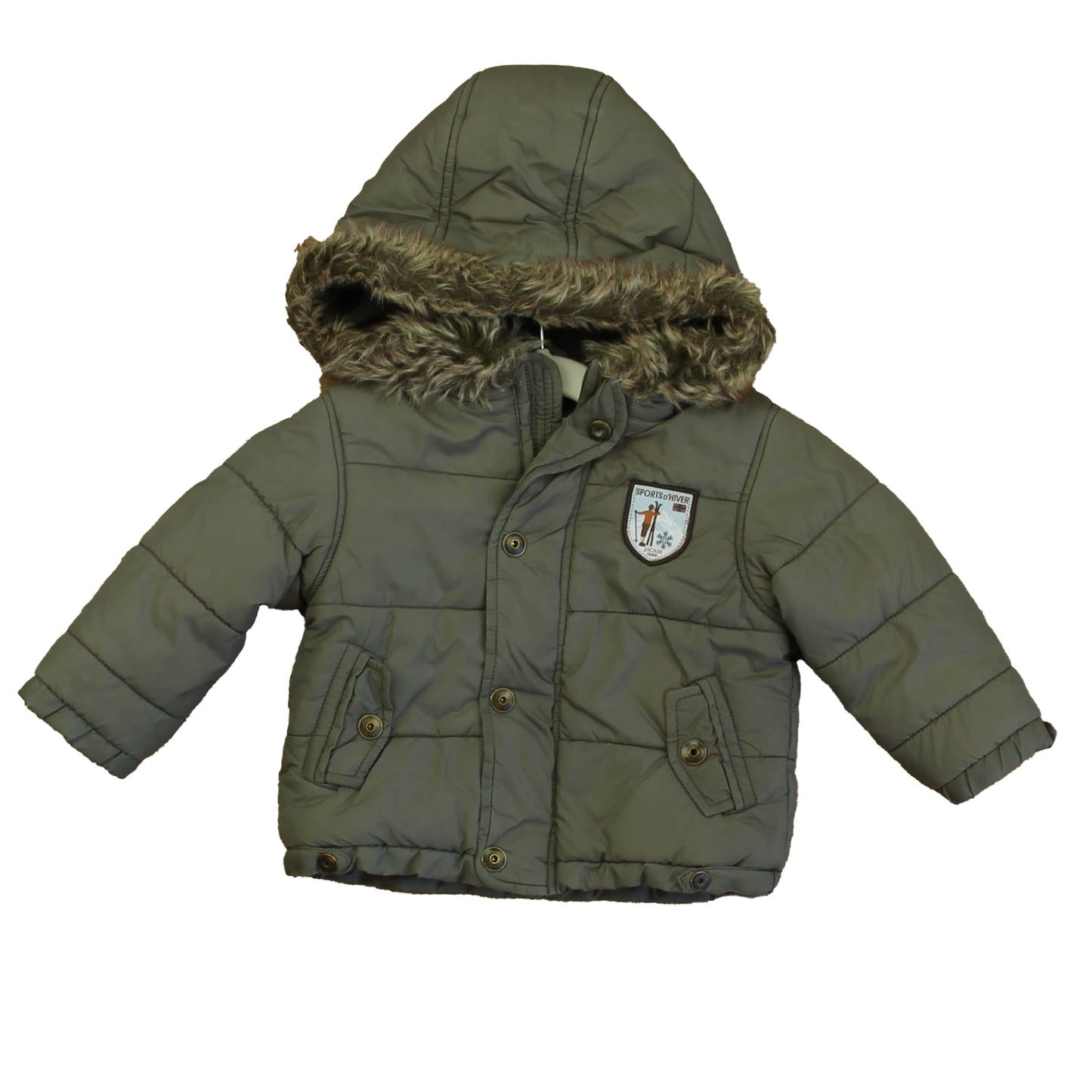 Jacadi Boys Olive Winter Coat Size: 12 Months Olive