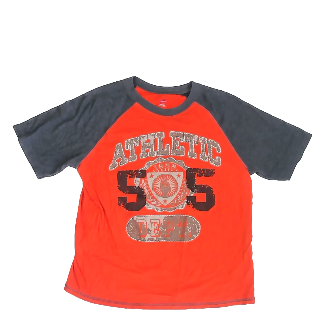 Hanes Boys Orang | Grey T-Shirt Size: XL Orang | Grey