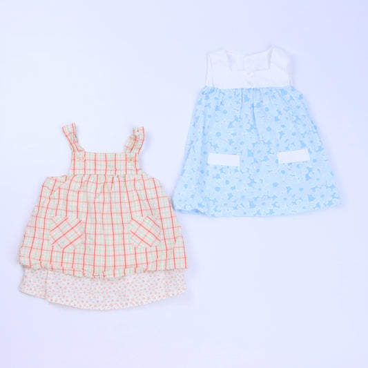 Janie & Jack | Circo Girls Orange | Blue Sun Dress Size: 3-6 Months Orange | Blue