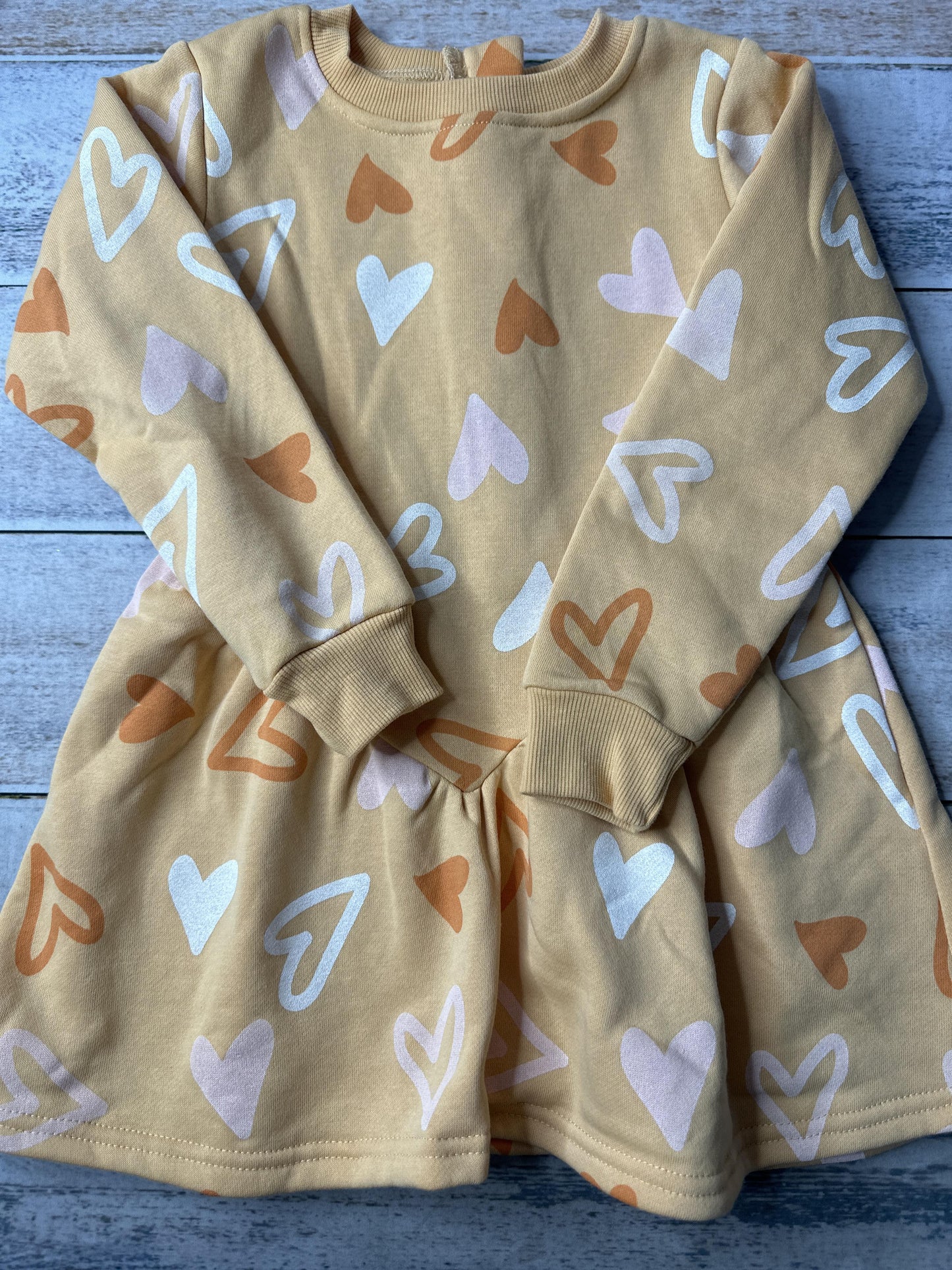 Dot Girls orange | cream | White | pink Dress Size: 4T orange | cream | White | pink