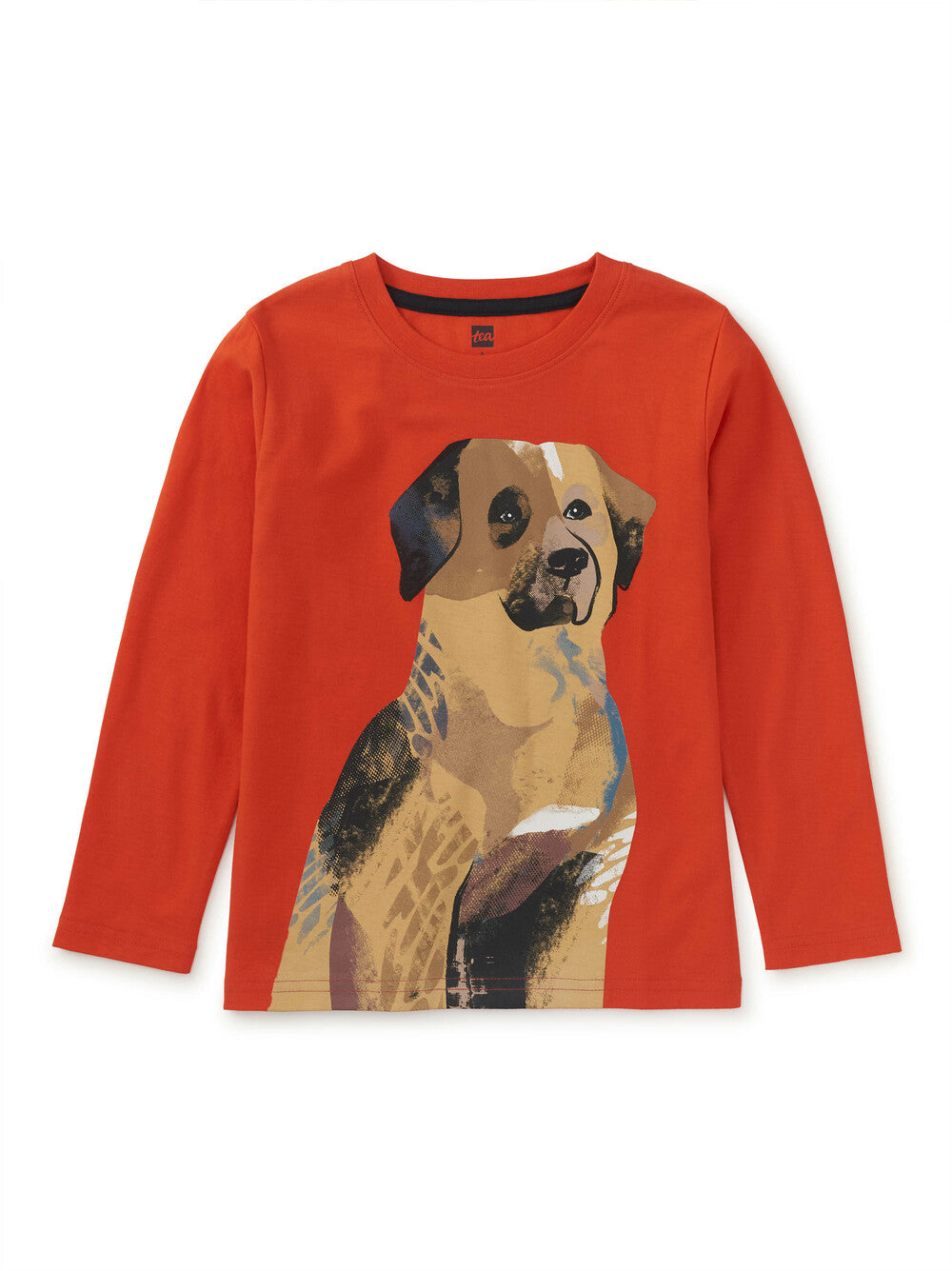 Tea Collection Boys Orange Dog T-Shirt Size: 9-12 Months Orange Dog