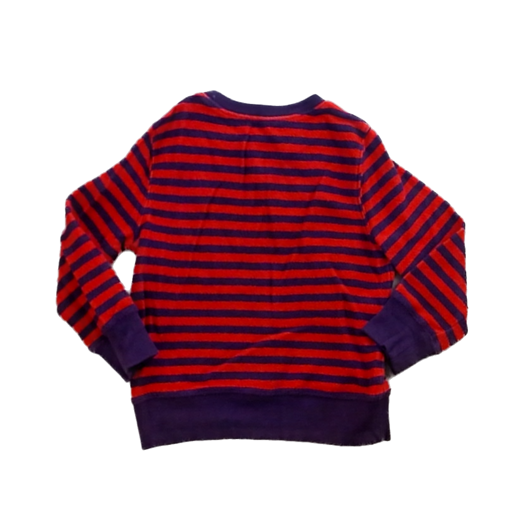 Rockets Of Awesome Boys Orange | Maroon Stripe Sweater Size: 6 Years Orange | Maroon Stripe