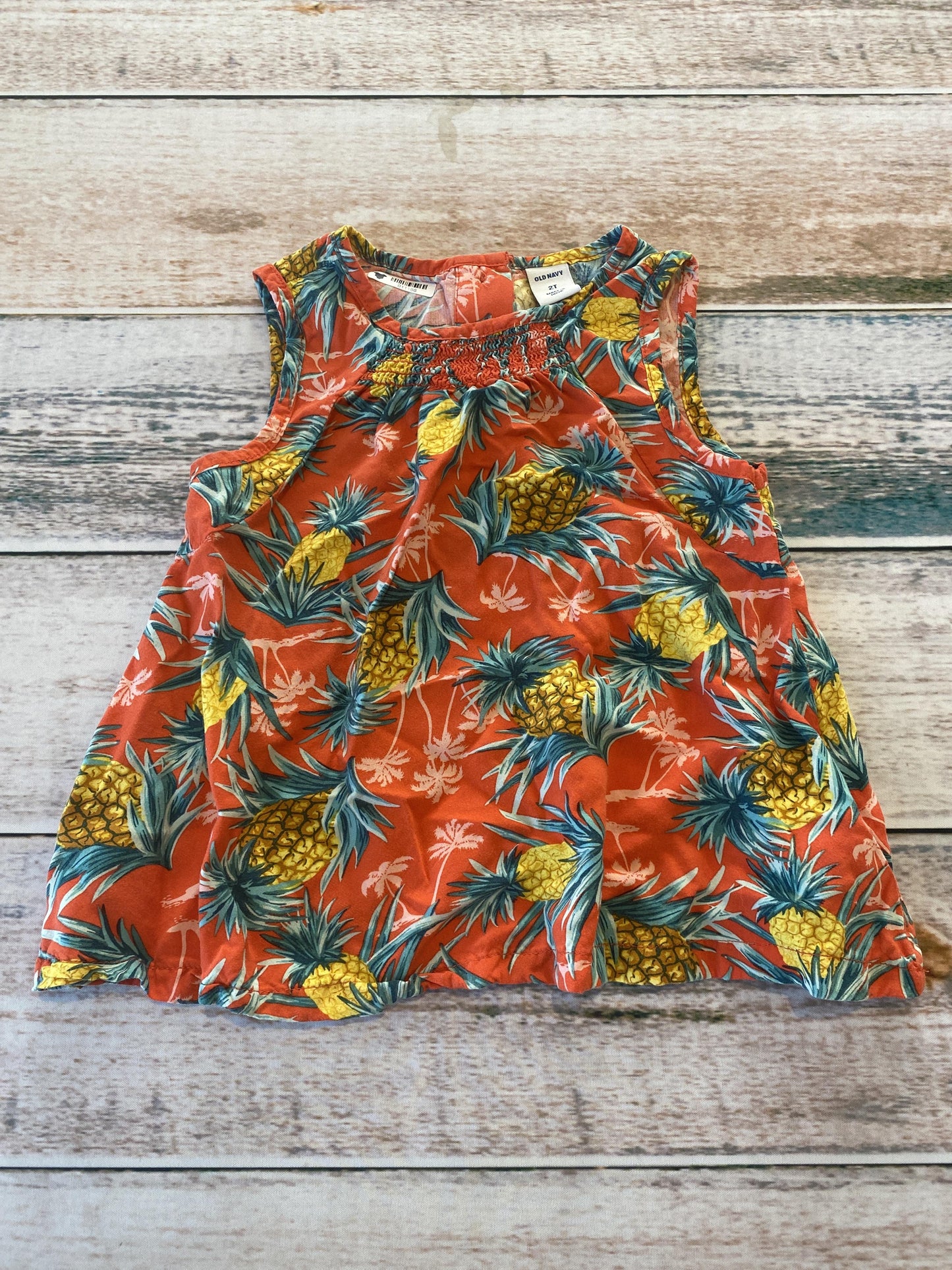 Old Navy Girls orange | Pineapples Shirt Size: 2T orange | Pineapples