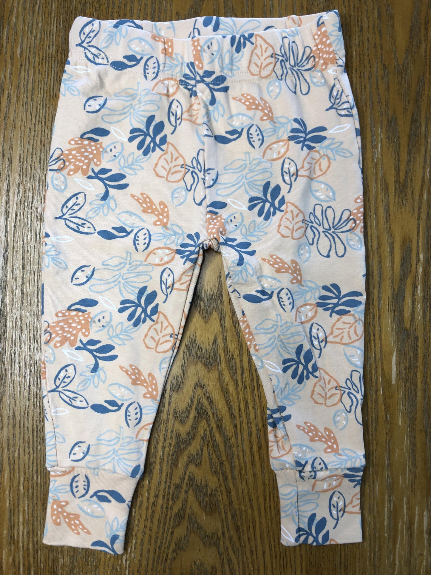 Oliver & Rain Girls orange | Pink floral Pajamas Size: 18 months orange | Pink floral