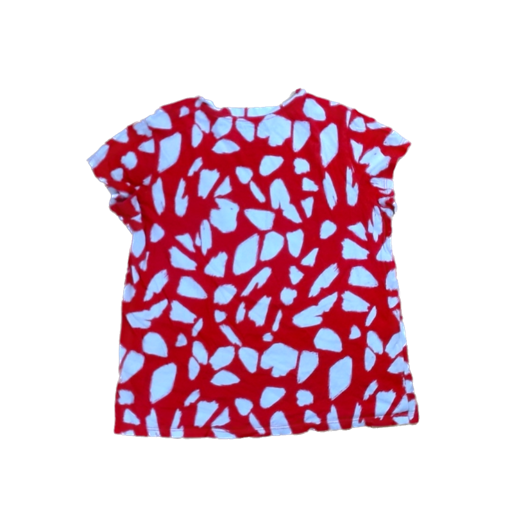 Rockets Of Awesome Girls Orange Red | White Spots Short Sleeve Shirt Size: 12 Years Orange Red | White Spots