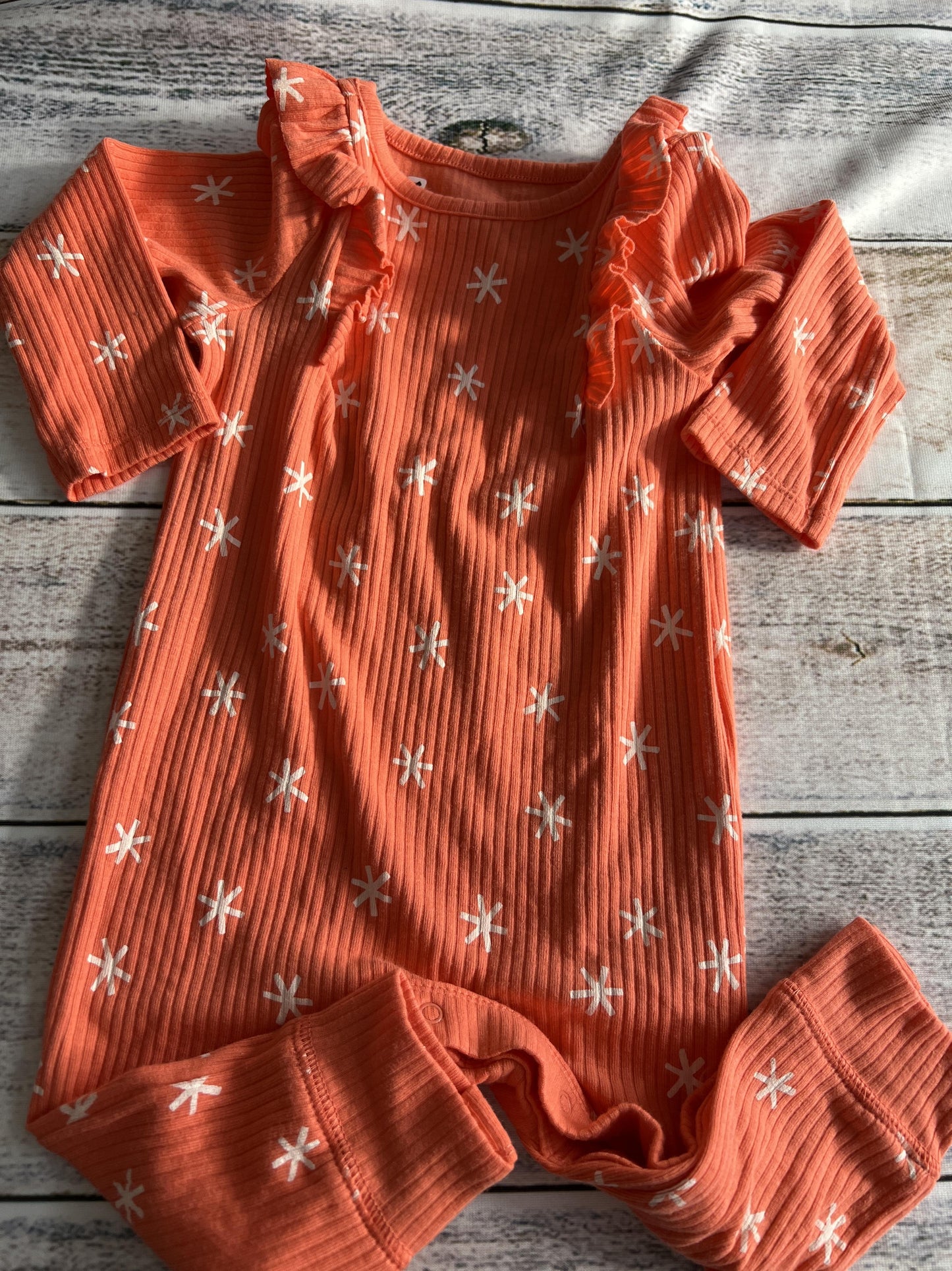 Cat & Jack Girls orange | Retro Long Sleeve Outfit Size: 6-9 months orange | Retro