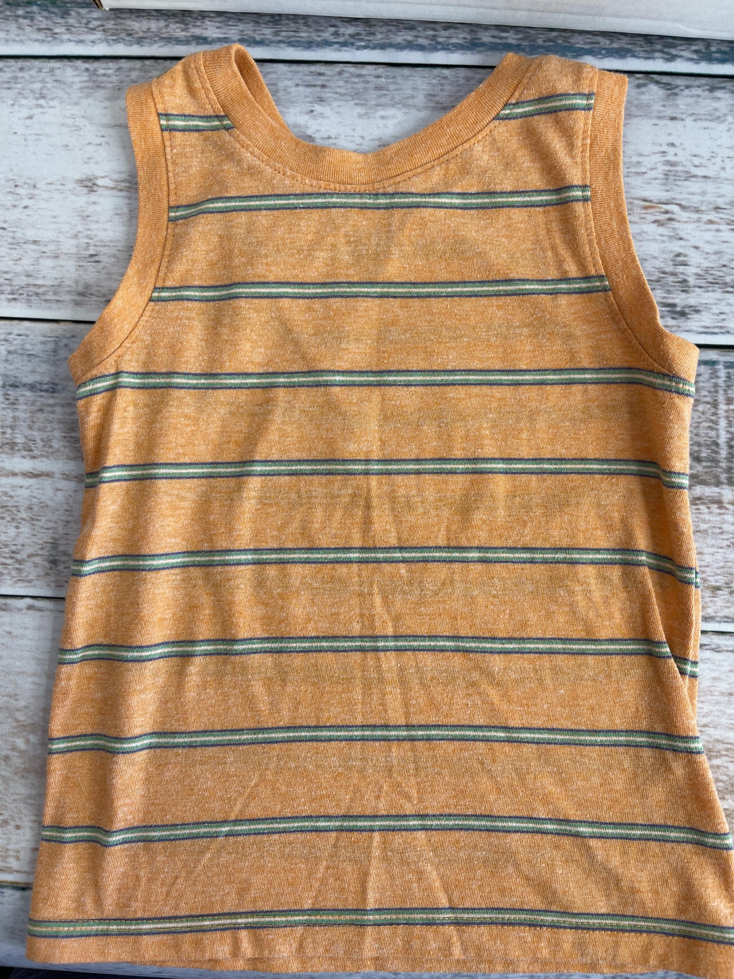 Old Navy Boys orange | Stripe Tank Top Size: 3T orange | Stripe