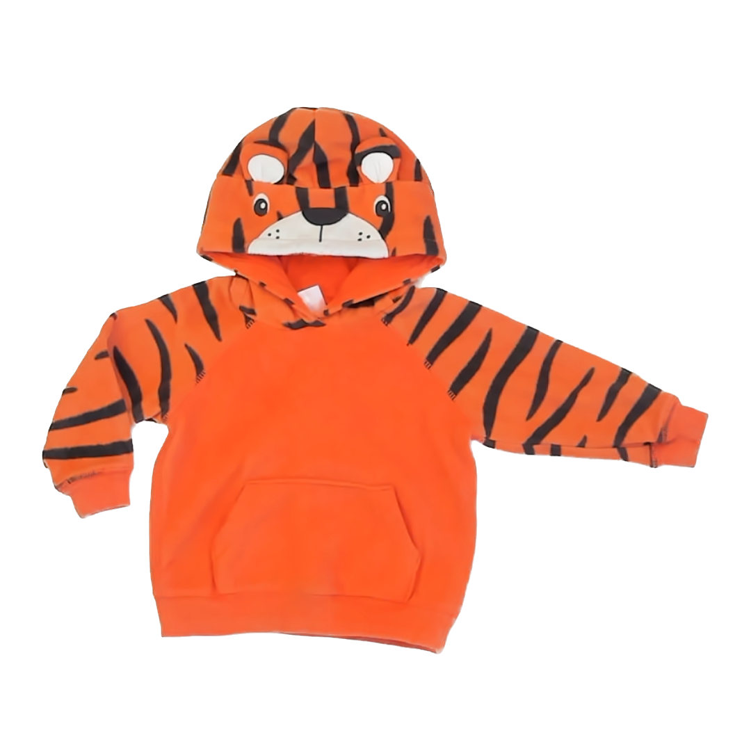 Carter's Boys Orange Tiger Hoodie Size: 18 Months Orange Tiger