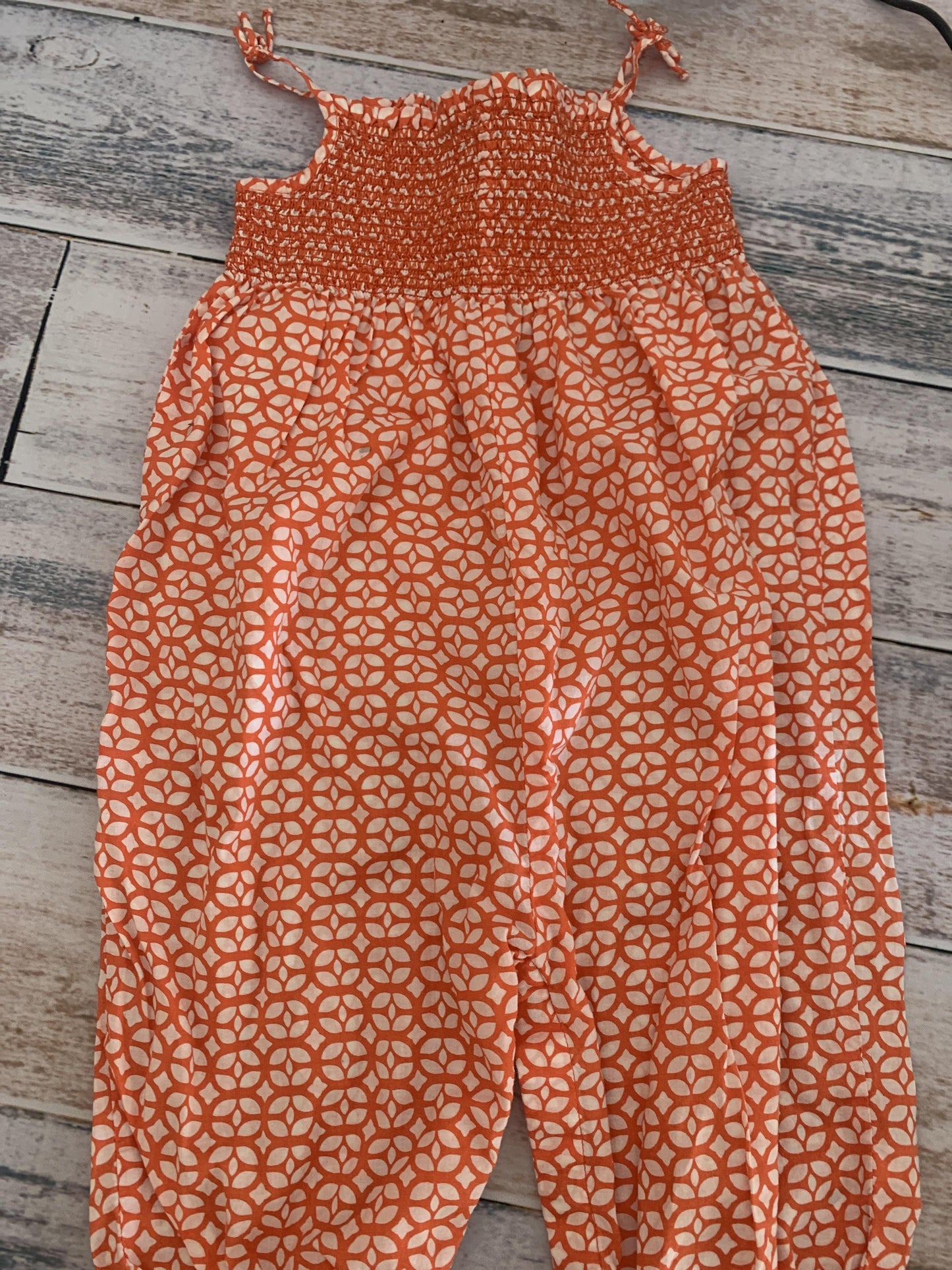 Gap Girls orange | White | Pattern Romper Size: 18-24 months orange | White | Pattern