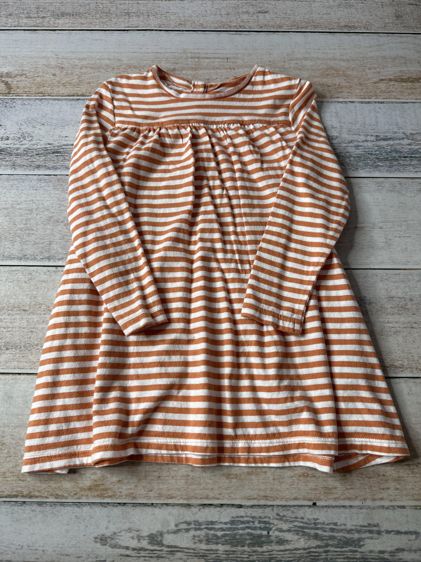 Mighty Girls orange | White | Stripe Dress Size: 3T orange | White | Stripe
