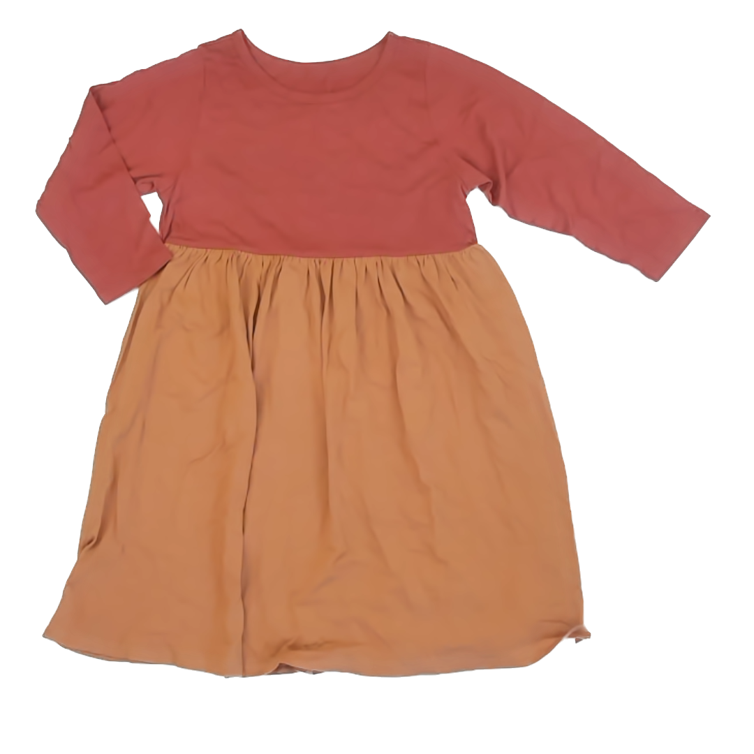 Maus Girls Orange | Yellow Dress Size: 8 Years* Orange | Yellow