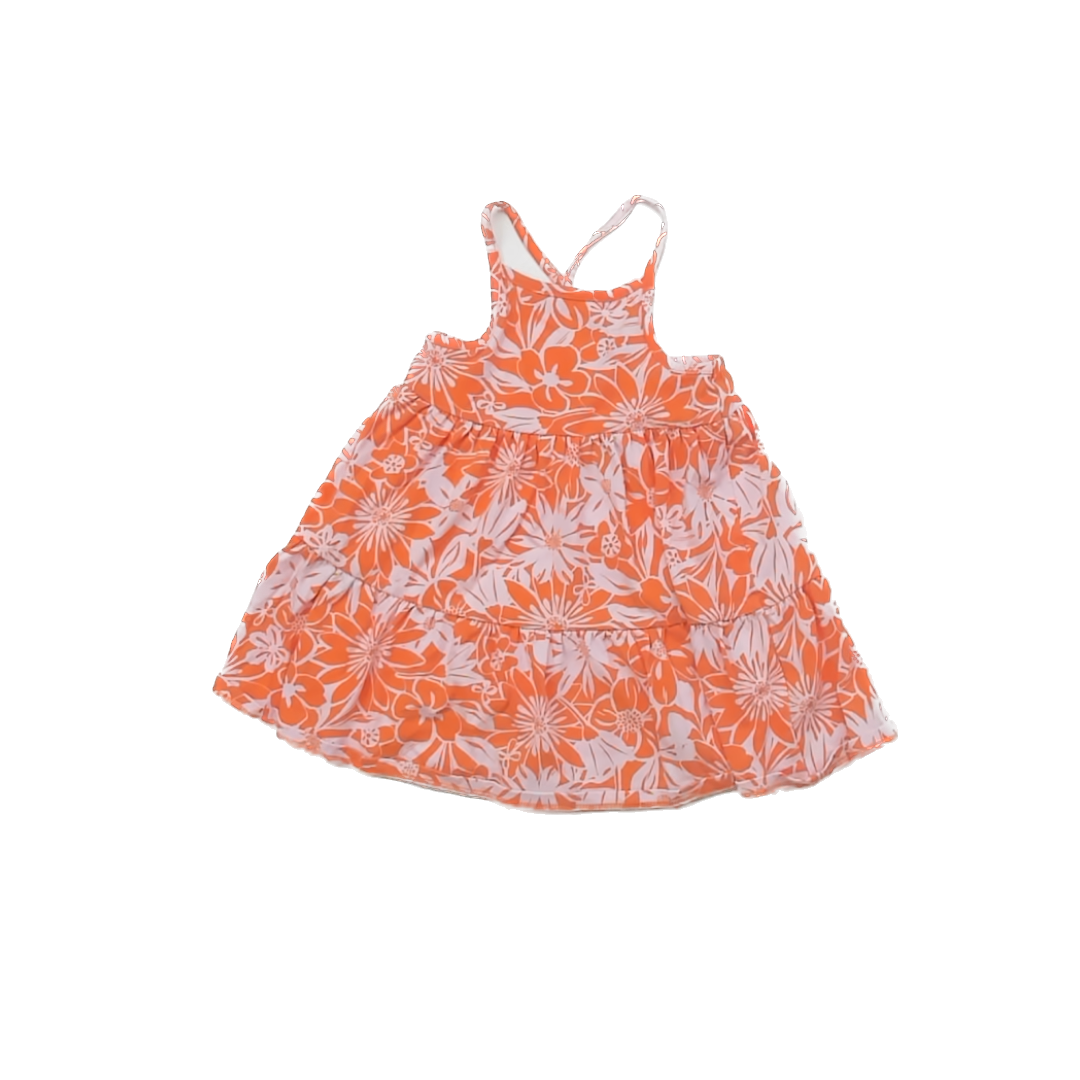 Cat & Jack Girls Orange Sun Dress Size: 3T Orange