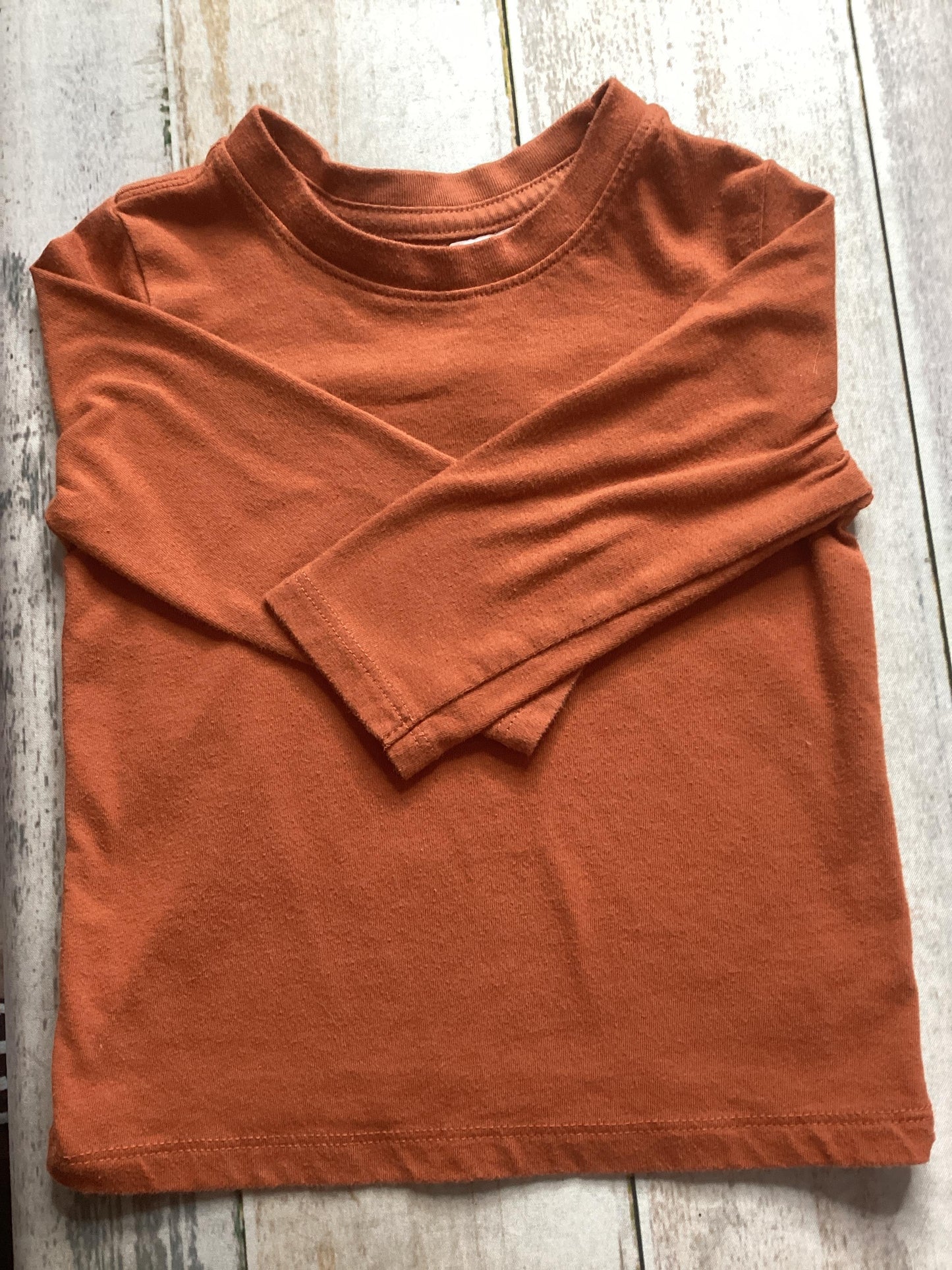 Unisex orange Button Down Short Sleeve Size: 18 months orange
