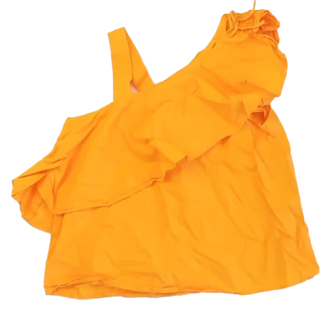 Zara Girls Orange Blouse Size: 13-14 Years Orange