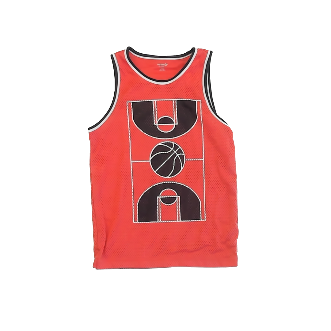 Old Navy Boys Orange Tank Top Size: 8 Years Orange