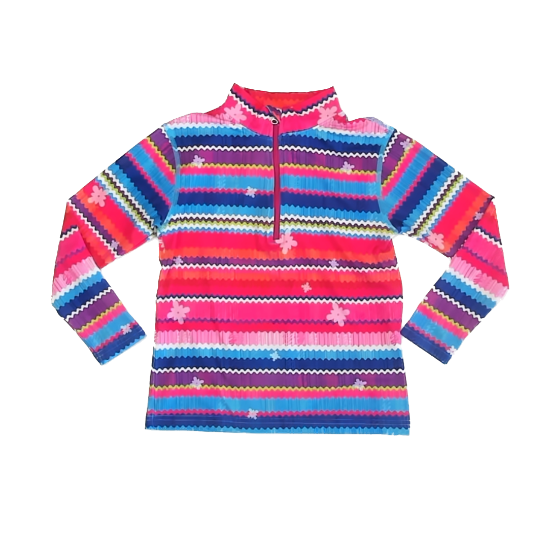 Obermeyer Girls Patterned Athletic Top Size: XS (4-5T) Patterned