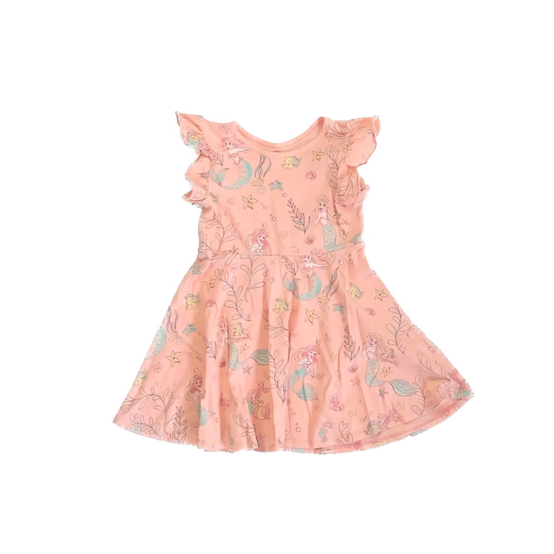 Disney Girls Peach Ariel Dress Size: 3T Peach Ariel