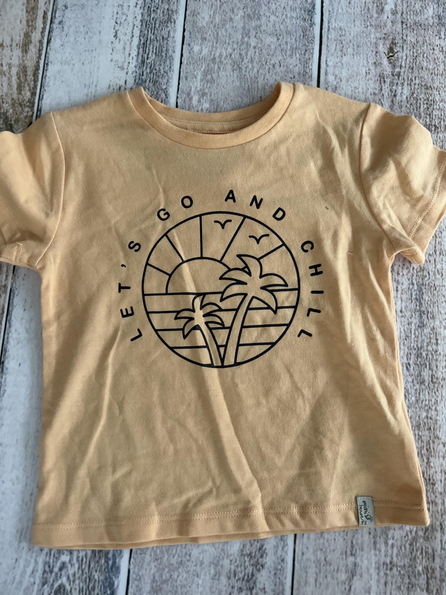 Mini Heroes Boys Peach | Graphic T-Shirt Size: 2T Peach | Graphic