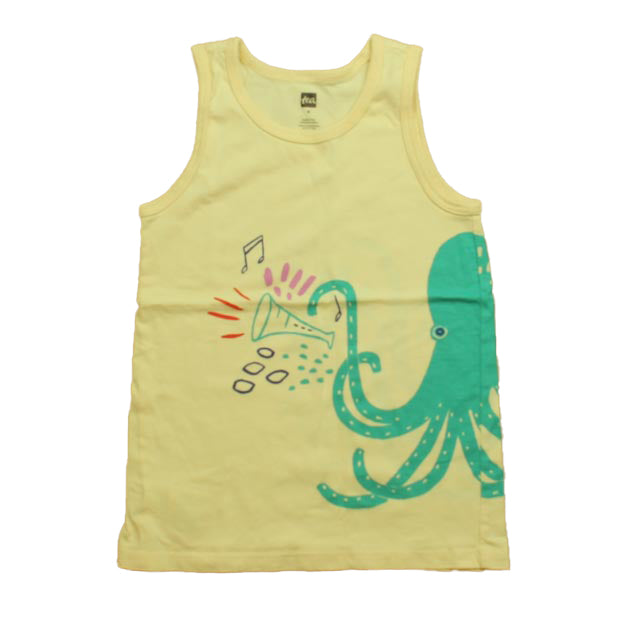 Tea Girls Peach Octopus Tank Top Size: 6 Years Peach Octopus
