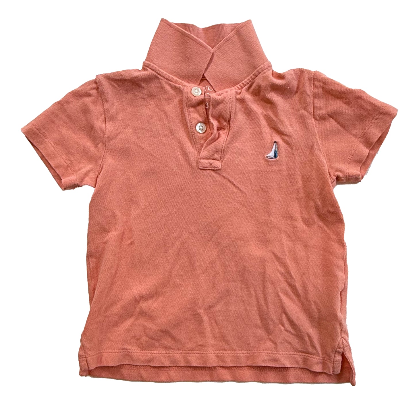 Crewcuts Boys Peach Polo Shirt Size: 3T Peach