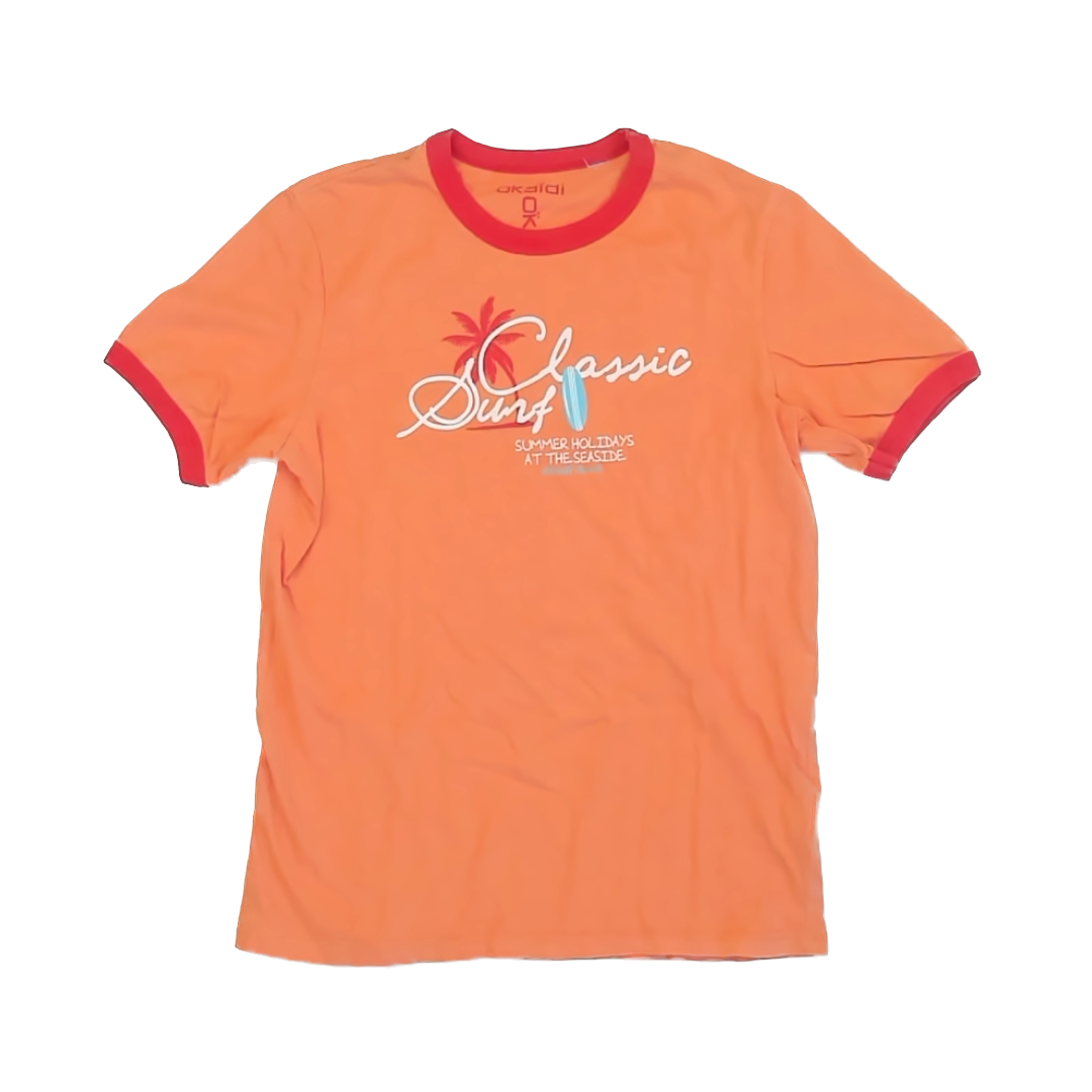 Okaidi Boys Peach T-Shirt Size: *10-12 Years Peach