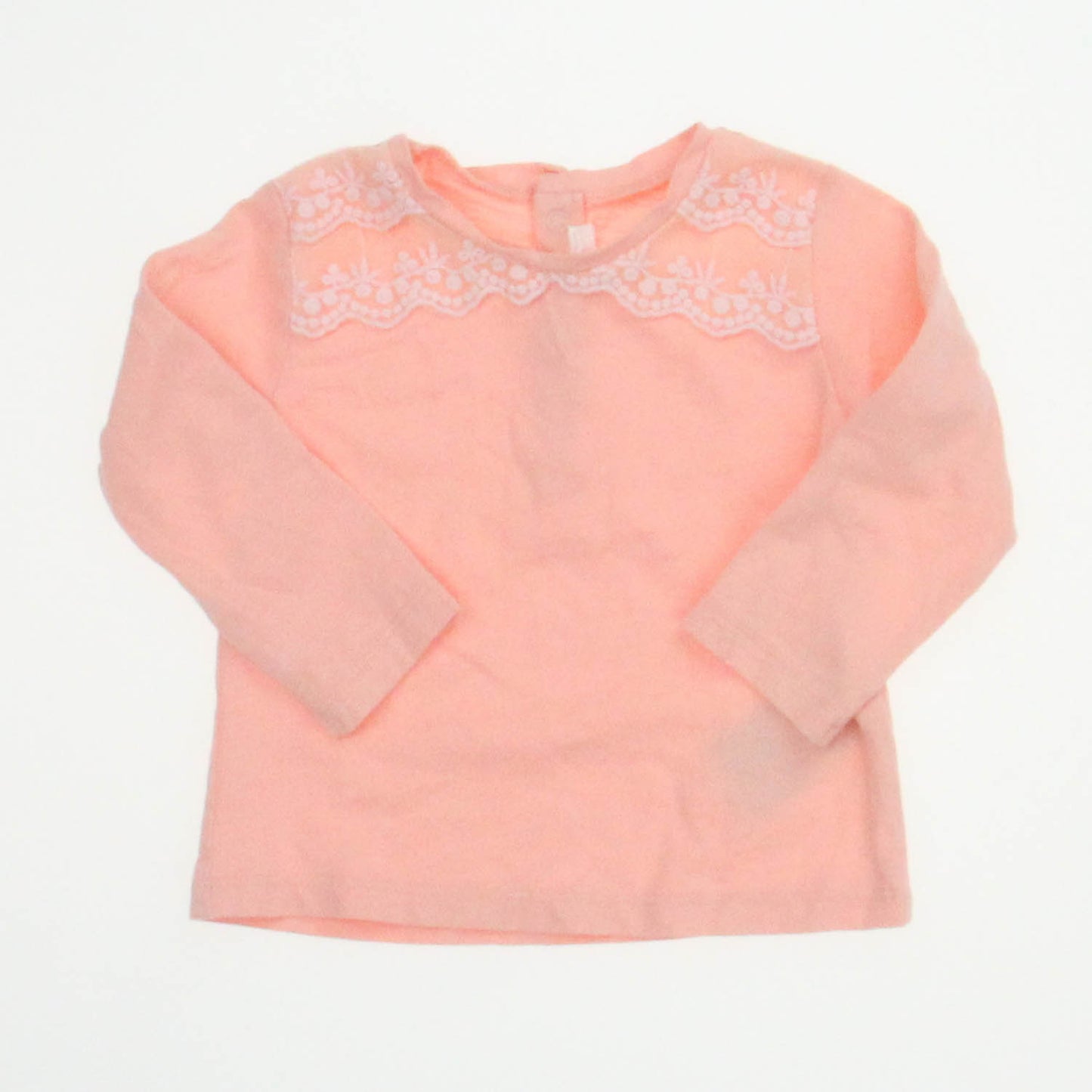 Mayoral Girls Peach Shirt Size: 9 Months Peach