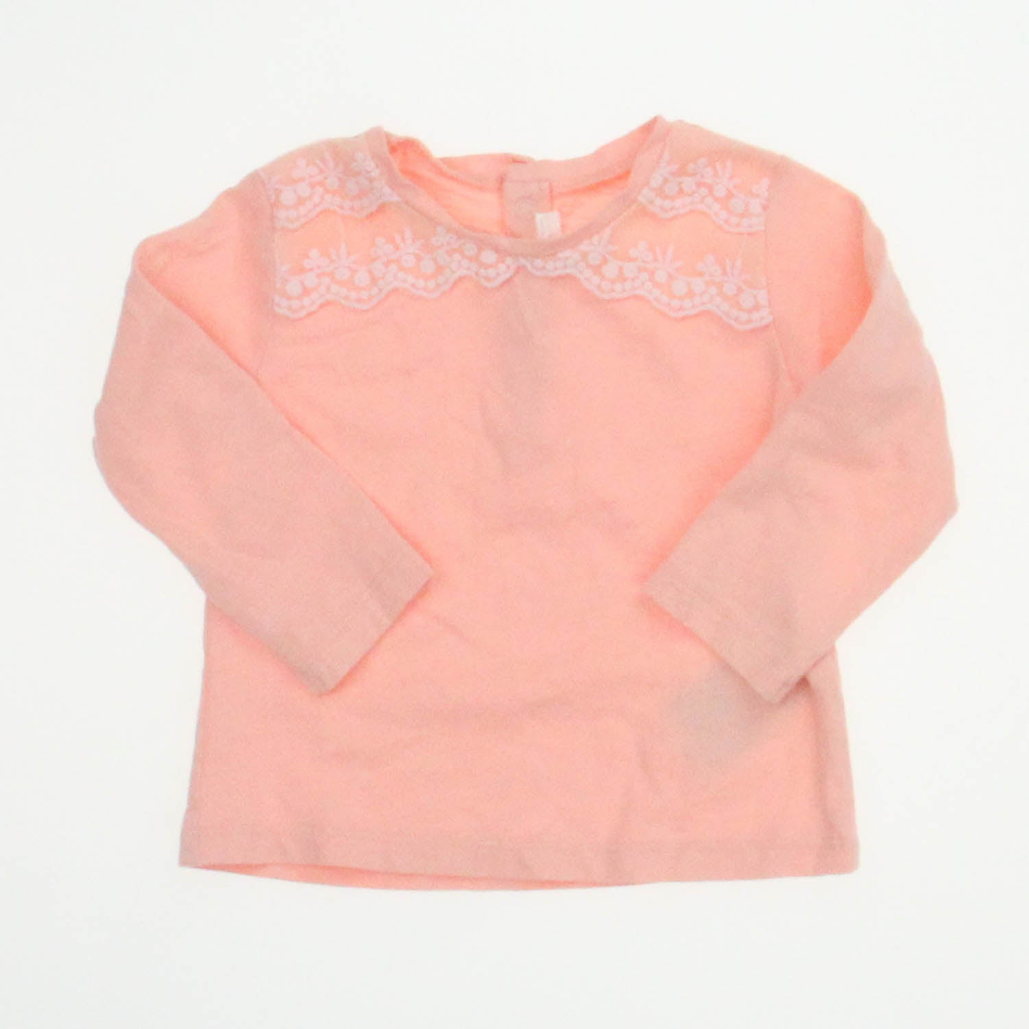 Mayoral Girls Peach Shirt Size: 9 Months Peach
